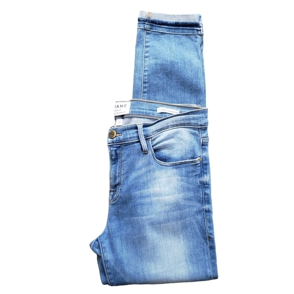 Frame Denim Benton Le Skinny de Jeanne Crop, Size 28 - Picture 4 of 9
